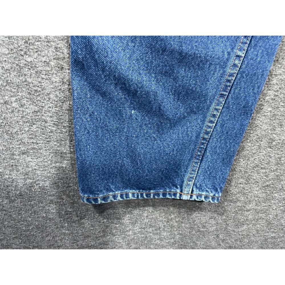 Vintage Prison Blues Double Knee Jeans 32x32 Made In USA Logger Distressed - Picture 4 of 16
